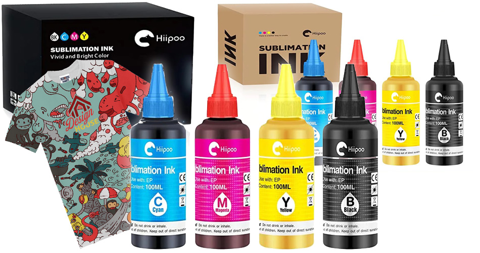 Hiipoo 580ML Sublimation Ink for EcoTank Supertank Inkjet Printer